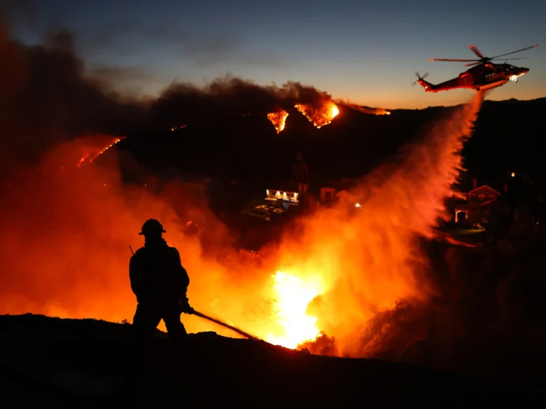 حرائق الغابات في لوس أنجلوس مستمرة